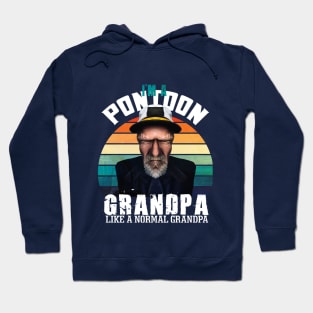 I'm a Pontoon Grandpa: funny grandpa pontoon captain Hoodie